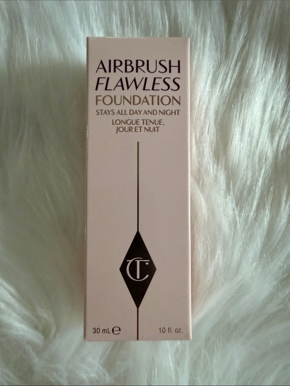 Charlotte Tilbury Airbrush Flawless Foundation - Pale Pink & Black Packaging